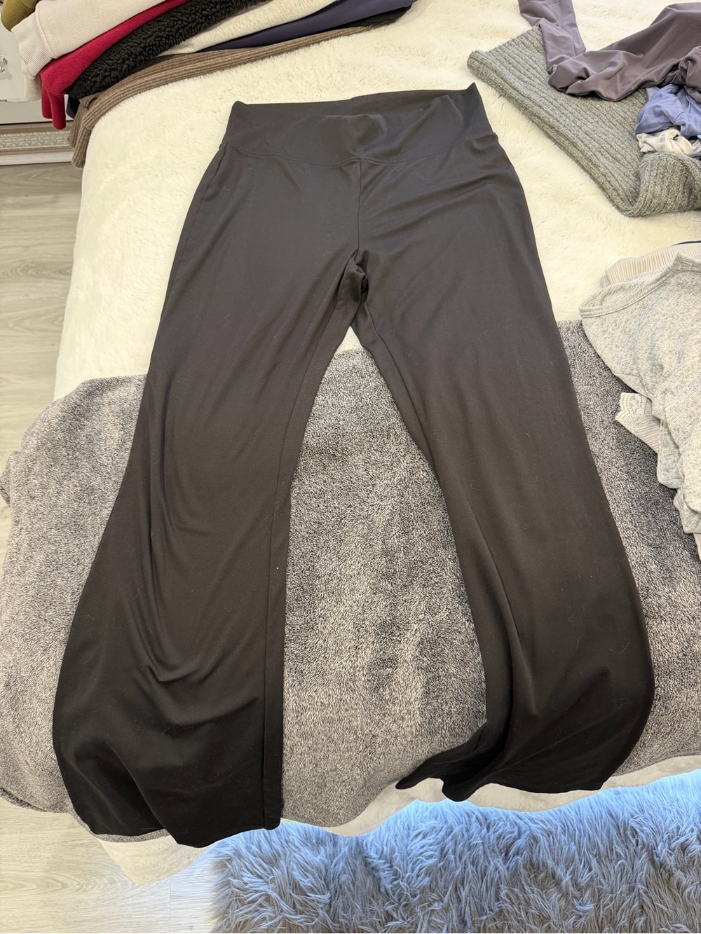 H&M Black Yoga Flare Pants